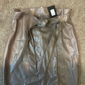 Brand New Faux Leather Skirt